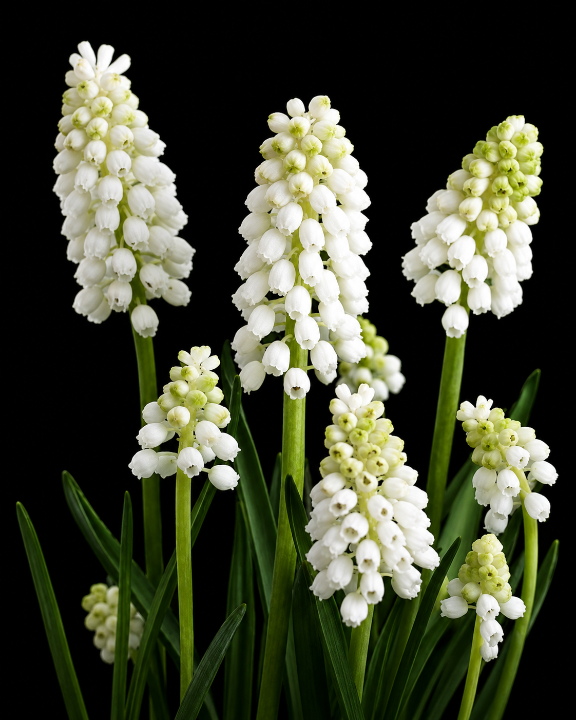 Muscari White Magic žydrių žiedai