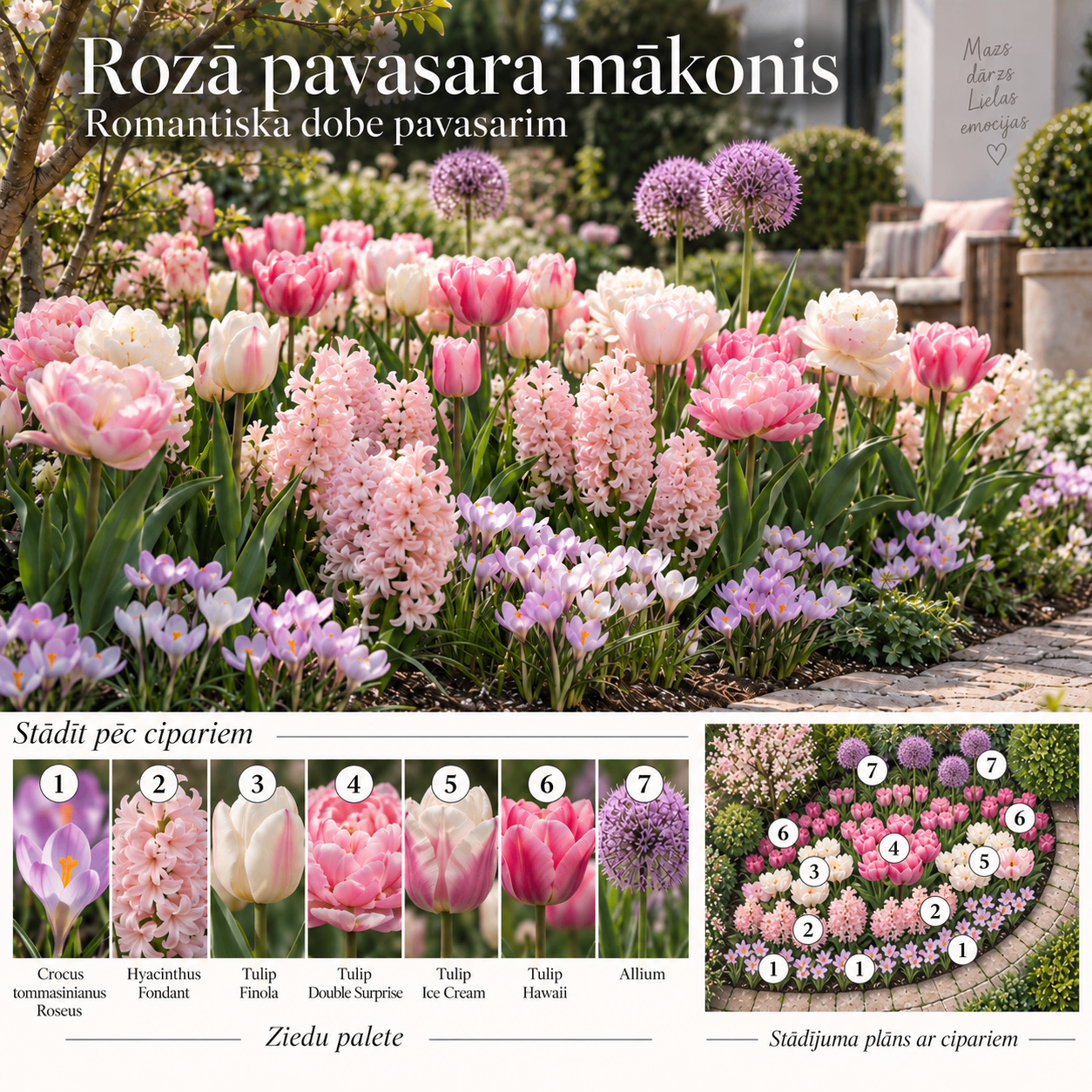 Rožinis pavasario debesis