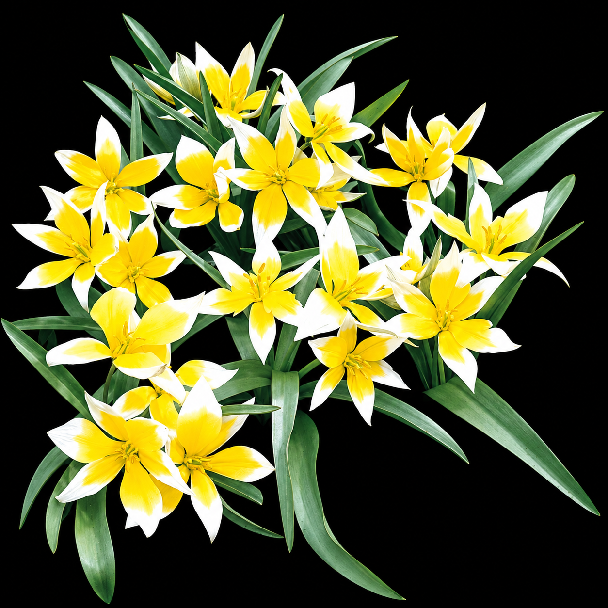 Tulipa tarda — Botaninės / laukinės